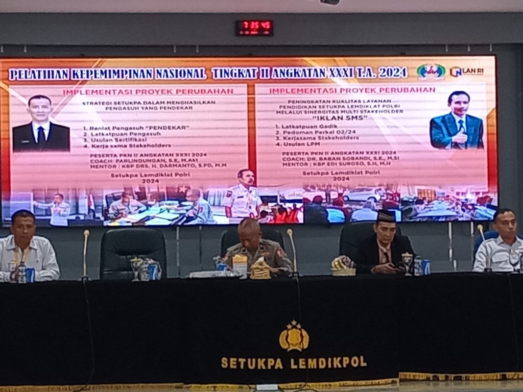 Wakil Diretur Pascasarjana UIN SMH Banten menjadi Narasumber pada Pelatihan Peningkatan Kemampuan Pendidik dan Pengasuh STUKPA Lemdiklat Polri Tahun Akademik 2024