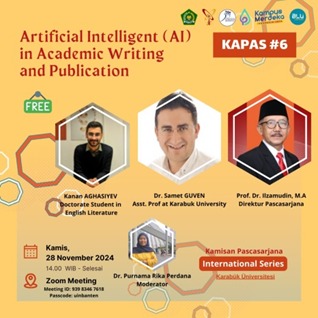 Pascasarjana UIN Banten Mengadakan Webinar Bertajuk Artificial Intelligent (AI) dengan Karabuk University – Turki