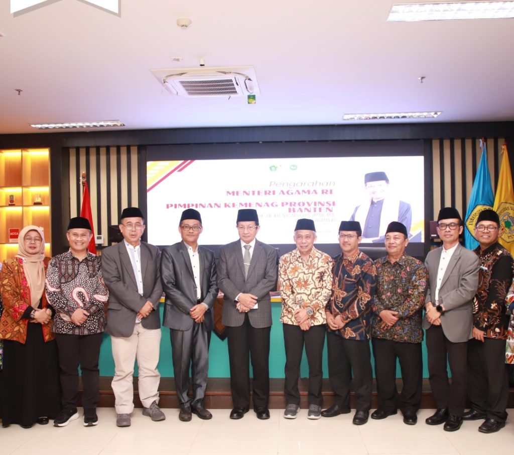 Direktur Pascasarjana Dampingi Rektor UIN SMH Banten Hadiri Pengarahan Menteri Agama RI di Kampus Untirta